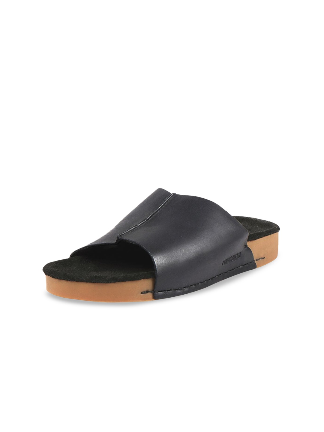 

Hidesign CANCUN Leather Open Toe Flats, Black