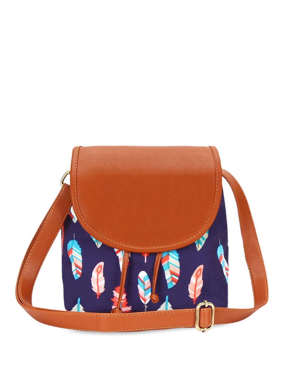 

Mast & Harbour Graphic Printed Structured Sling Bag, Blue