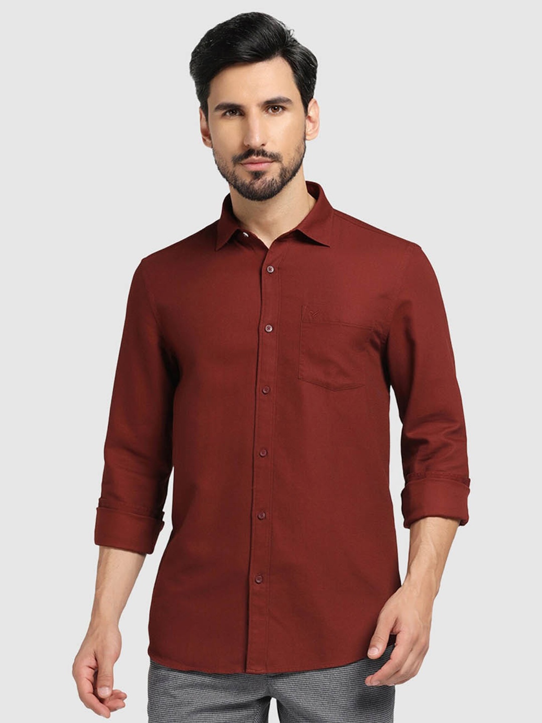 

Blackberrys Slim Comfort Fit Pure Cotton Casual Shirt, Rust