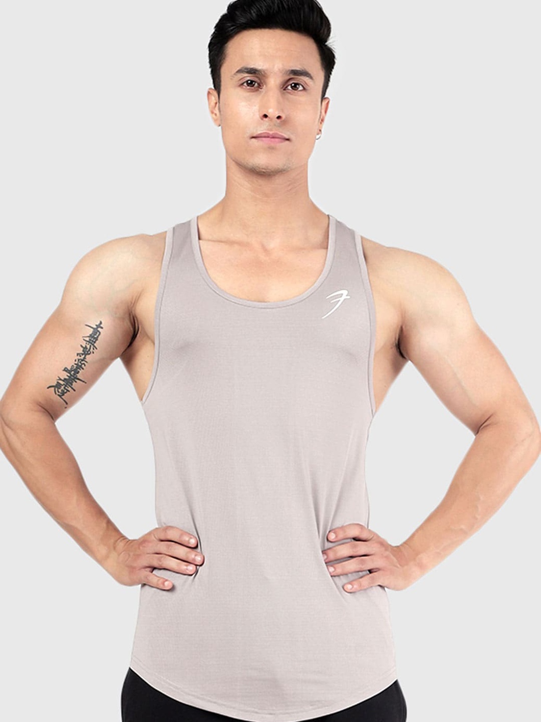 

FUAARK Sleeveless Innerwear Vests FSrg-Tank-LG-S, Grey