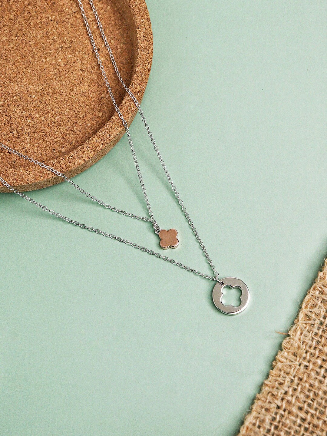 

CURIO COTTAGE Sterling Silver Rhodium-Plated Necklace