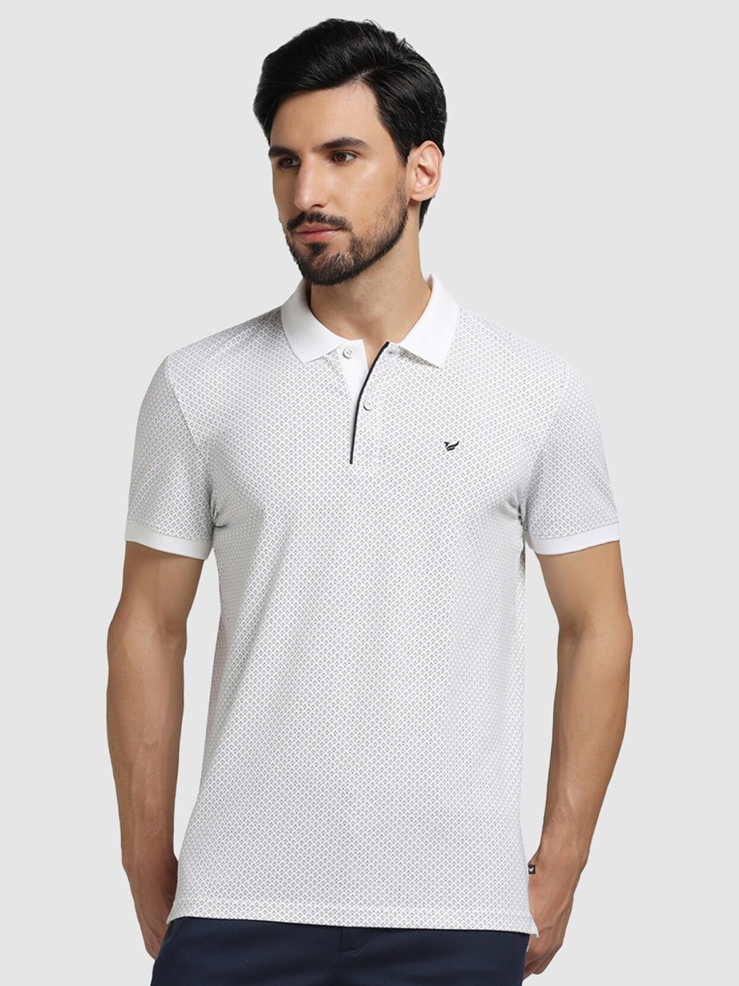 

Blackberrys Polo Collar Slim Fit Cotton T-Shirt, White