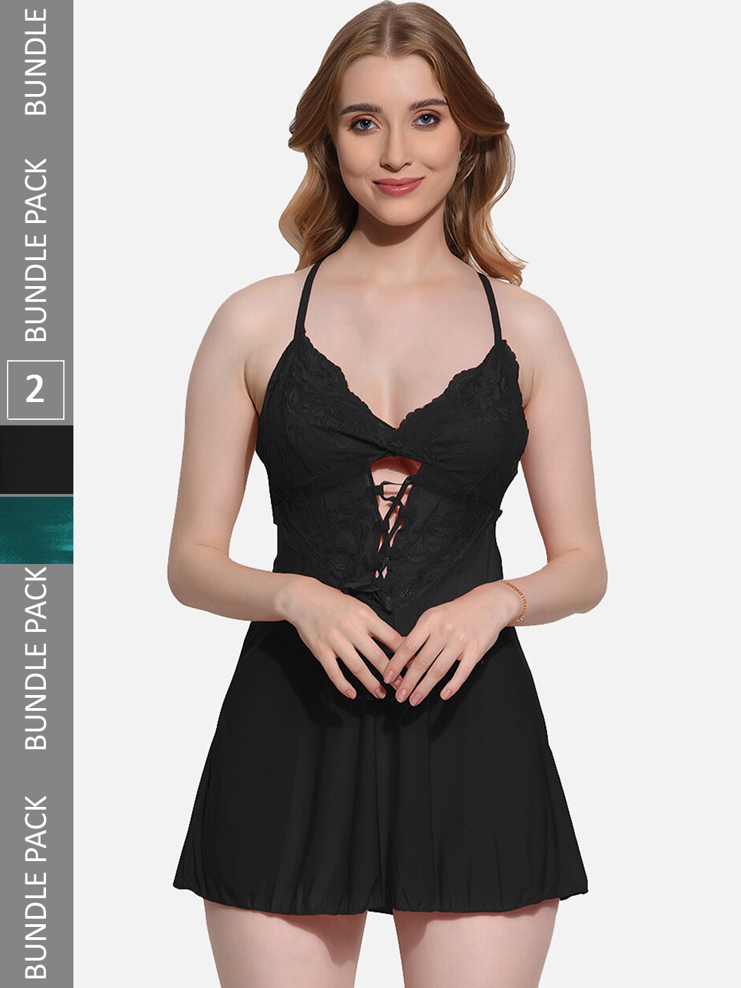 

FIMS Pack of 2 Baby Doll, Black