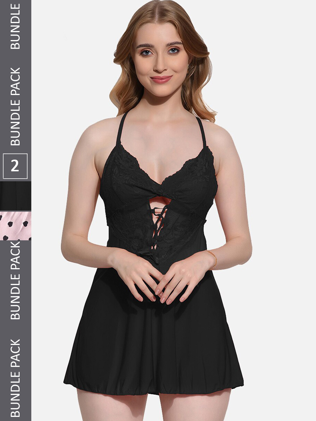 

FIMS Pack of 2 Baby Doll, Black