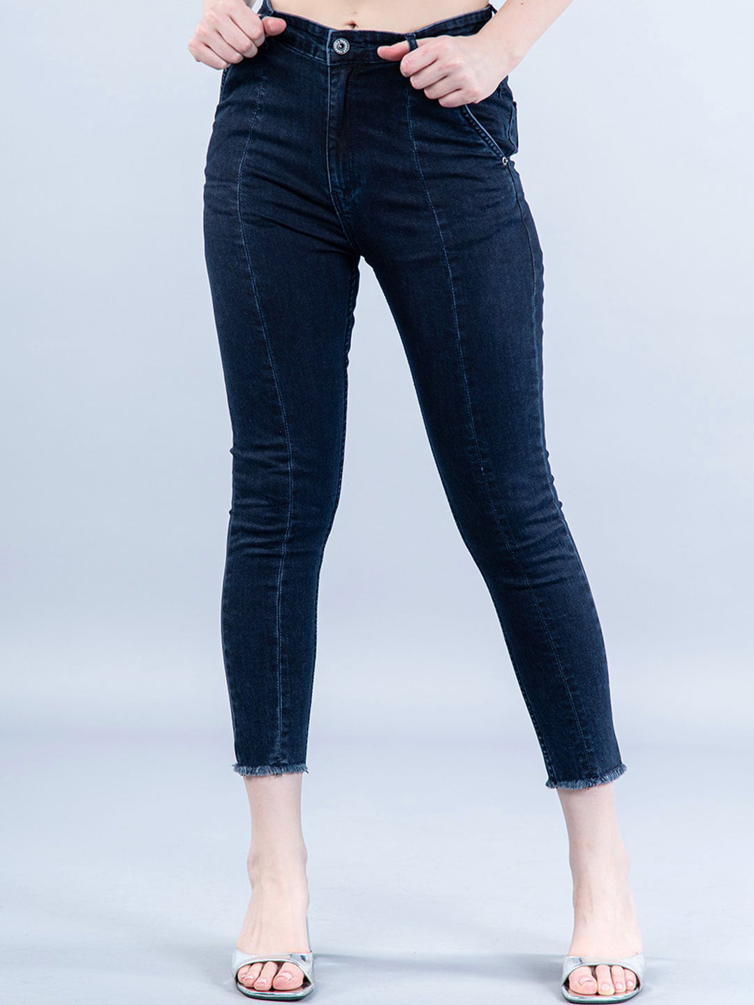 

Tistabene Women Low Distress Stretchable Comfort Skinny Fit Jeans, Blue
