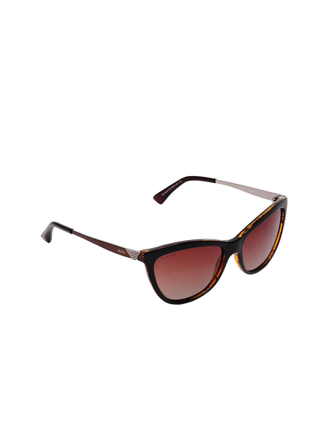 

ELVIS Women Cateye Sunglasses With UV Protected Lens, Brown