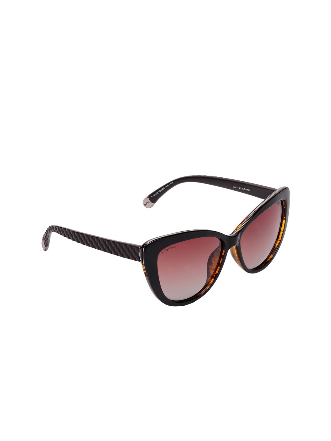 

ELVIS Women Cateye Sunglasses with UV Protected Lens ELS133 C13, Brown