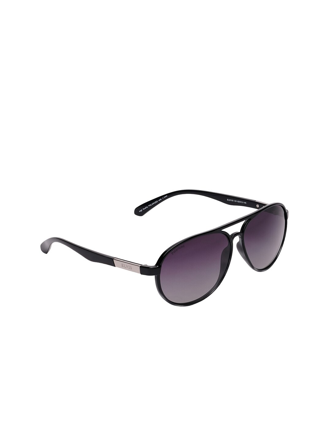 

ELVIS Men Aviator Sunglasses with UV Protected Lens ELS105 C09, Black