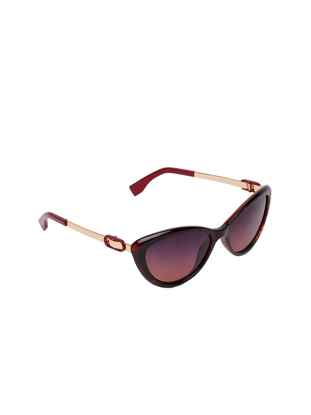 

ELVIS Women Cateye Sunglasses With UV Protected Lens, Brown