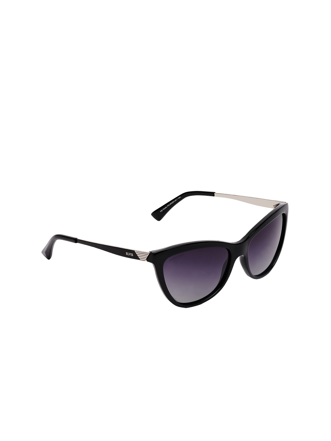 

ELVIS Women Cateye Sunglasses With UV Protected Lens, Black