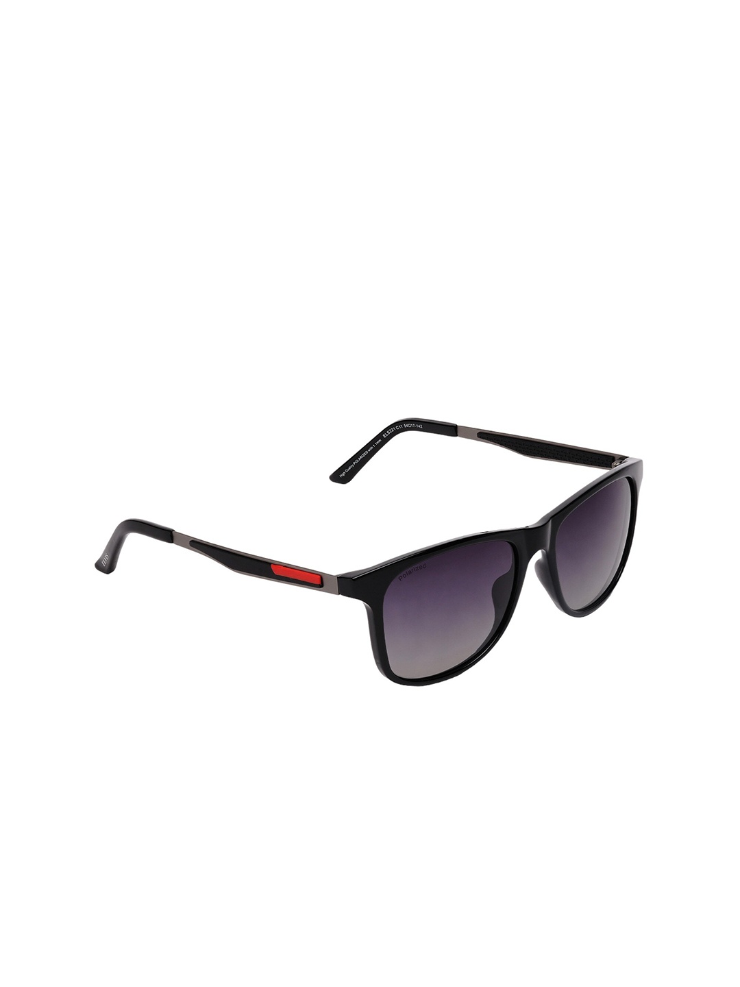 

ELVIS Men Blue Lens & Black Rectangle Sunglasses with UV Protected Lens
