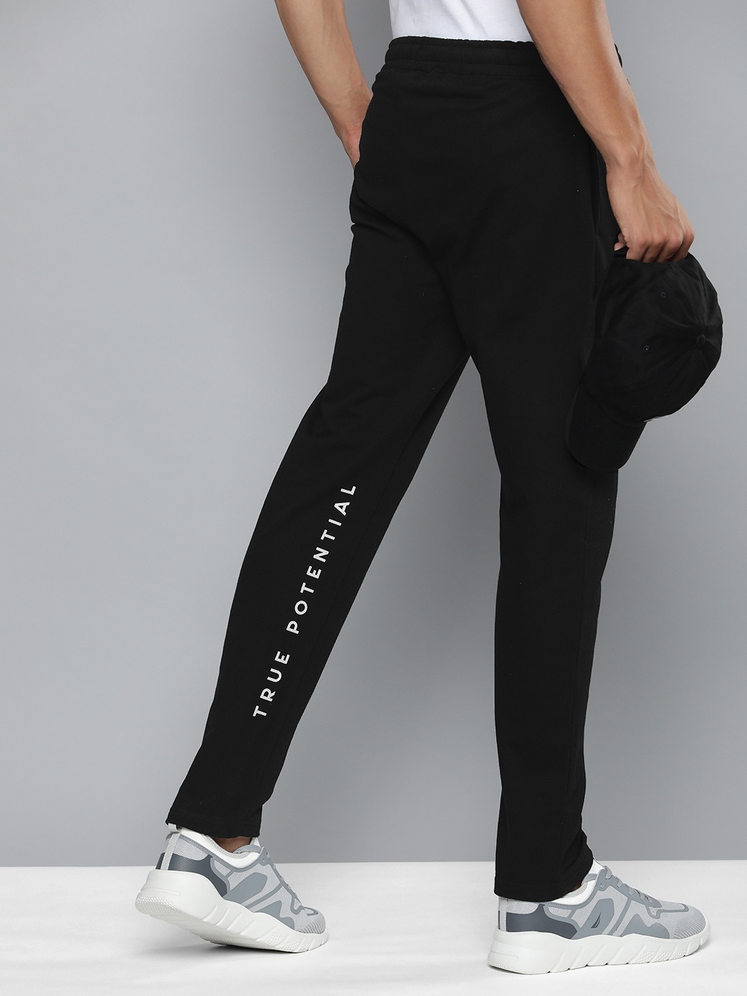 

HRX by Hrithik Roshan Men Typography Printed Track Pants, Black