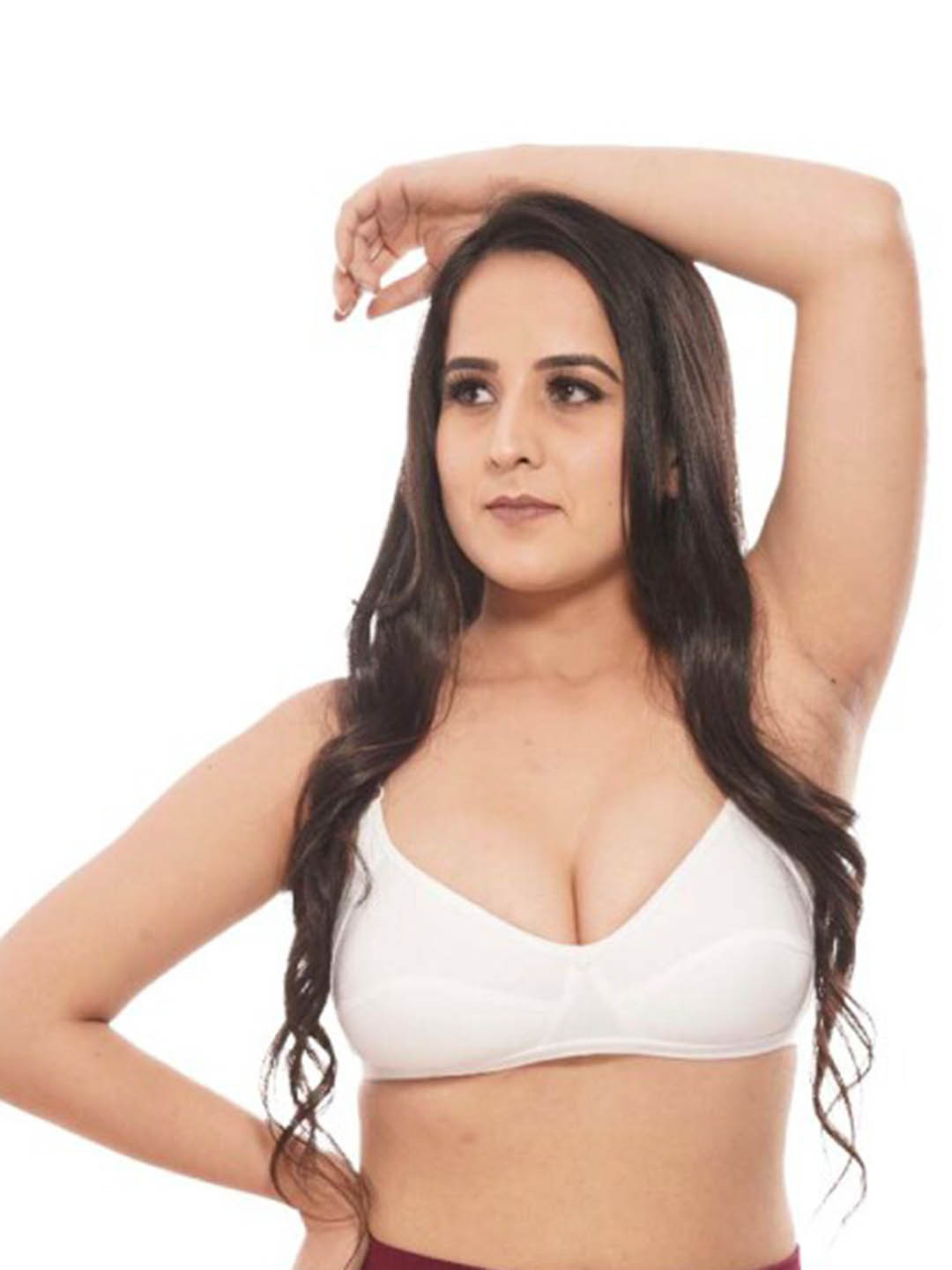 

Lulala Full Coverage Seamless Everyday Bra With All Day Comfort, White