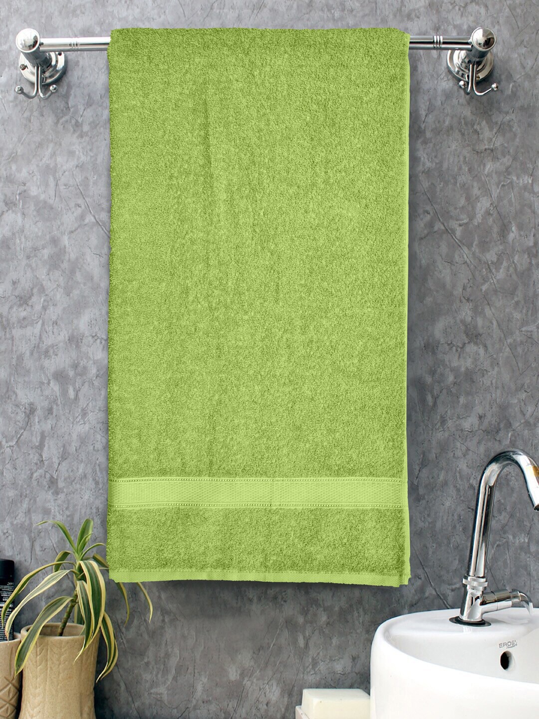 

Home Fresh Everyday Lime Green 400 GSM Pure Cotton Bath Towel