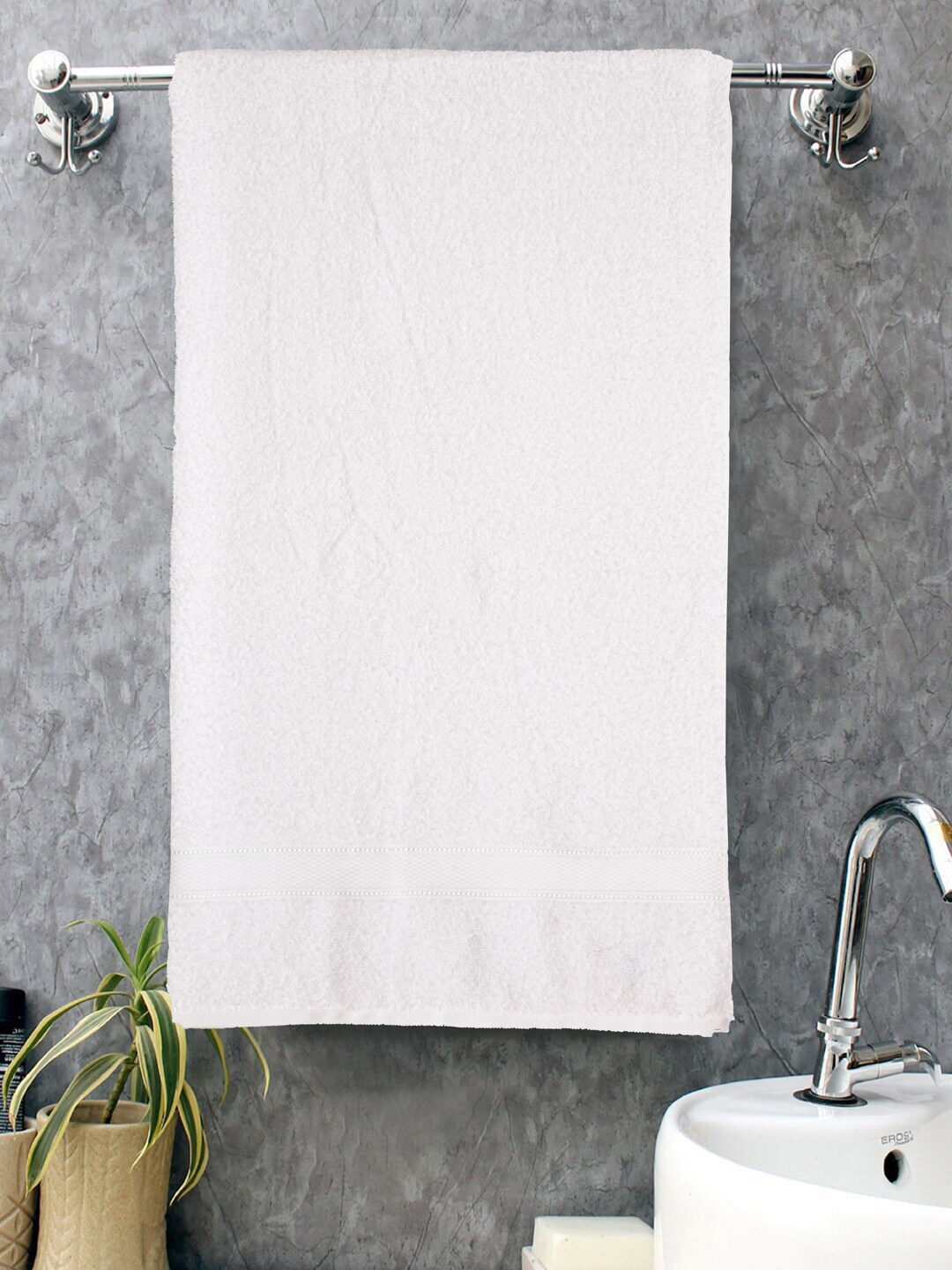 

Home Fresh Everyday White 400 GSM Pure Cotton Bath Towel