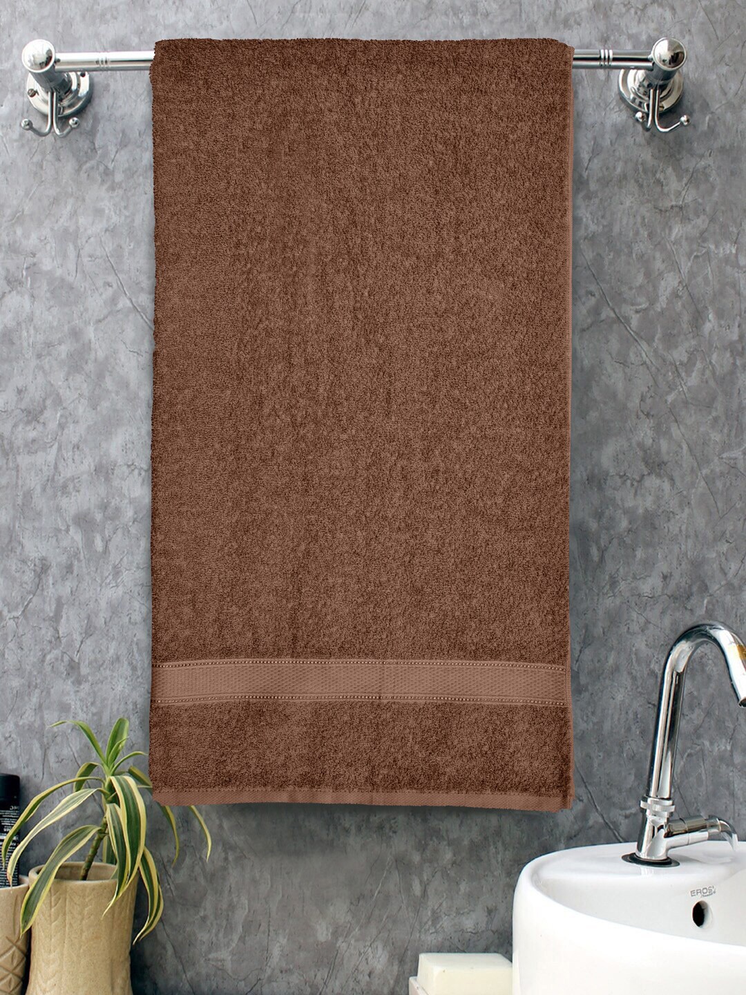 

Home Fresh Everyday Brown 400 GSM Pure Cotton Bath Towel