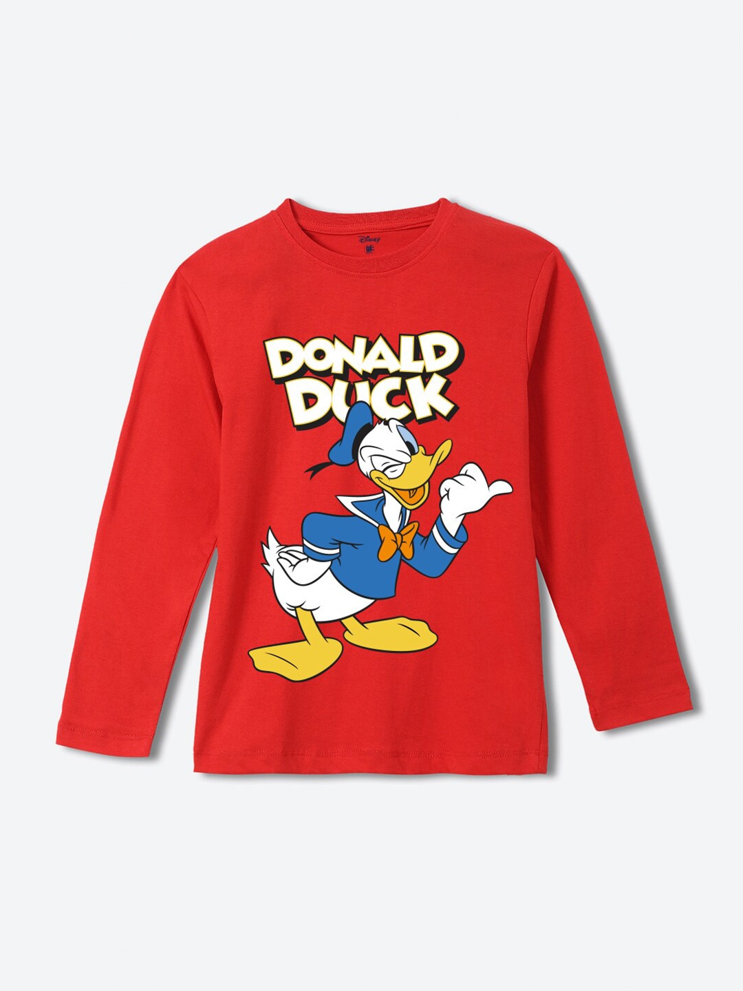 

YK Disney Boys Donald Duck Printed Cotton T-shirt, Red