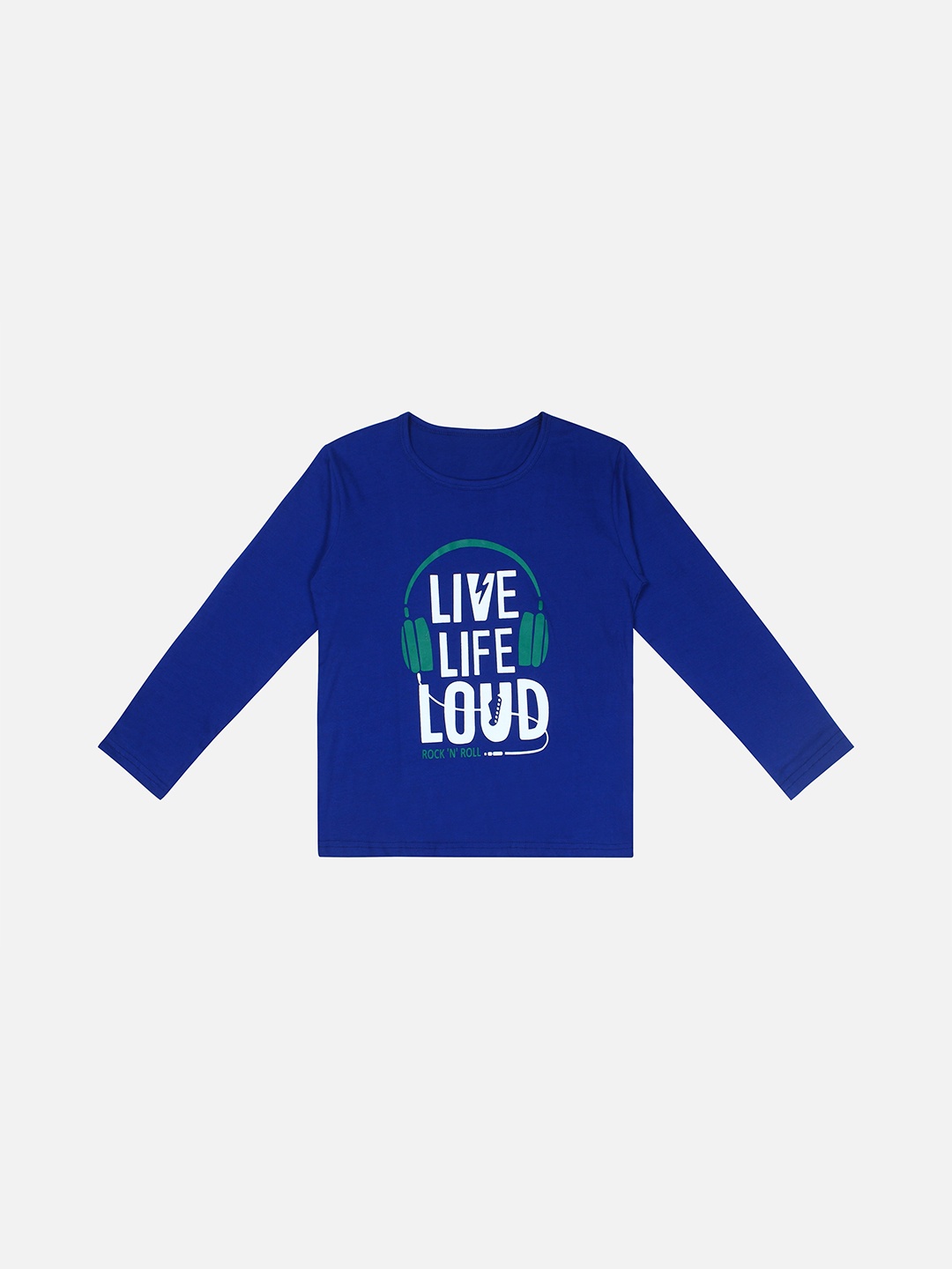 

Fasha Boys Typography Printed Pure Cotton T-shirt, Blue