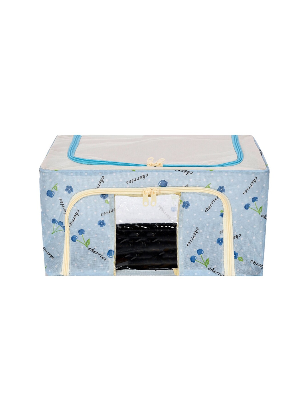 

Kuber Industries Blue Printed Storage Box Organiser