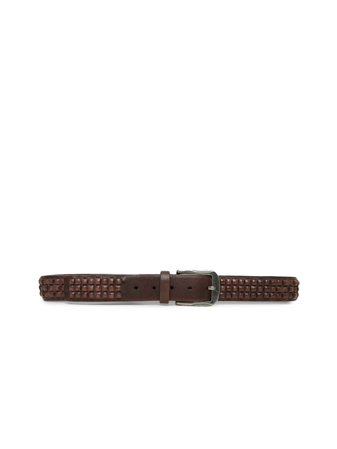 

ART N VINTAGE Women Tang Closure Leather Belt, Brown
