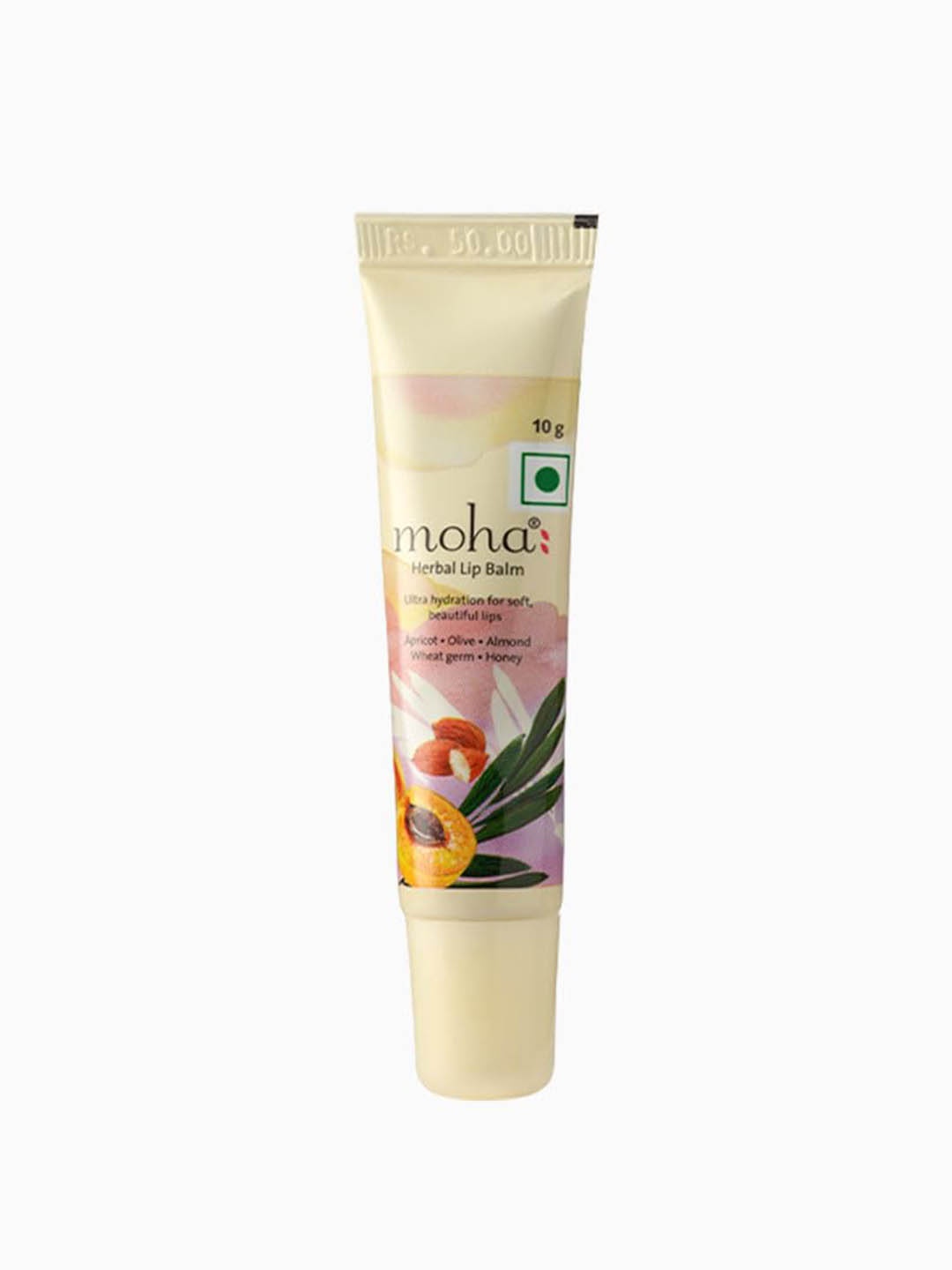 

moha Set Of 4 Herbal Lip Balm 10ml Each, Cream