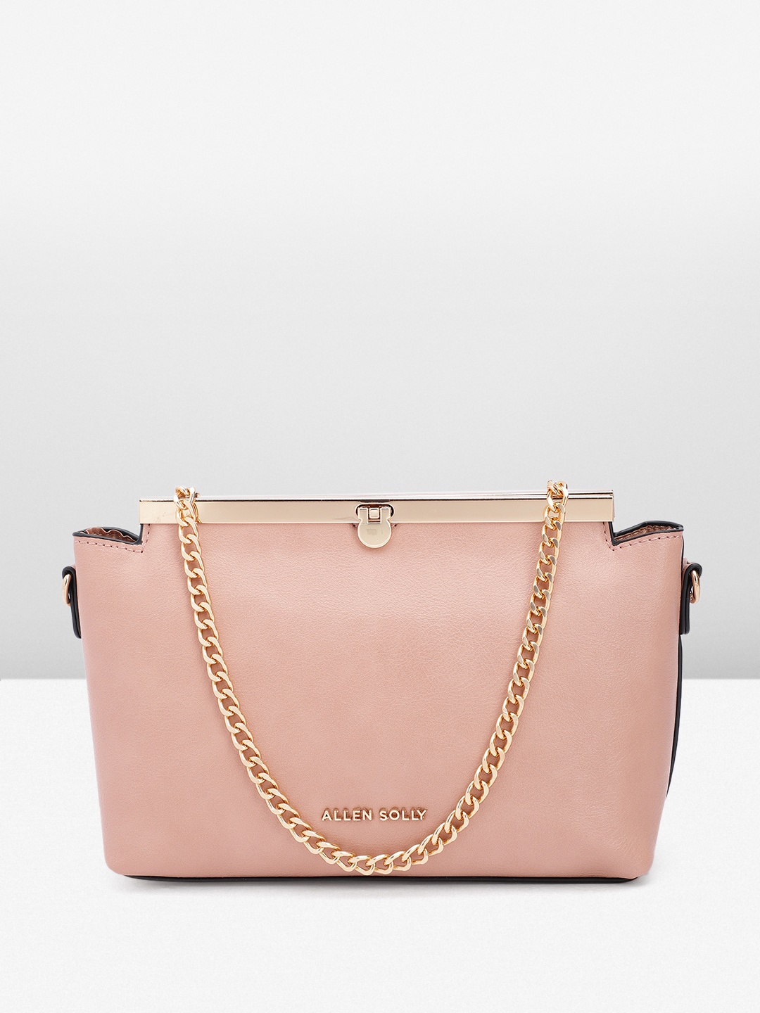 

Allen Solly Structured Sling Bag, Pink