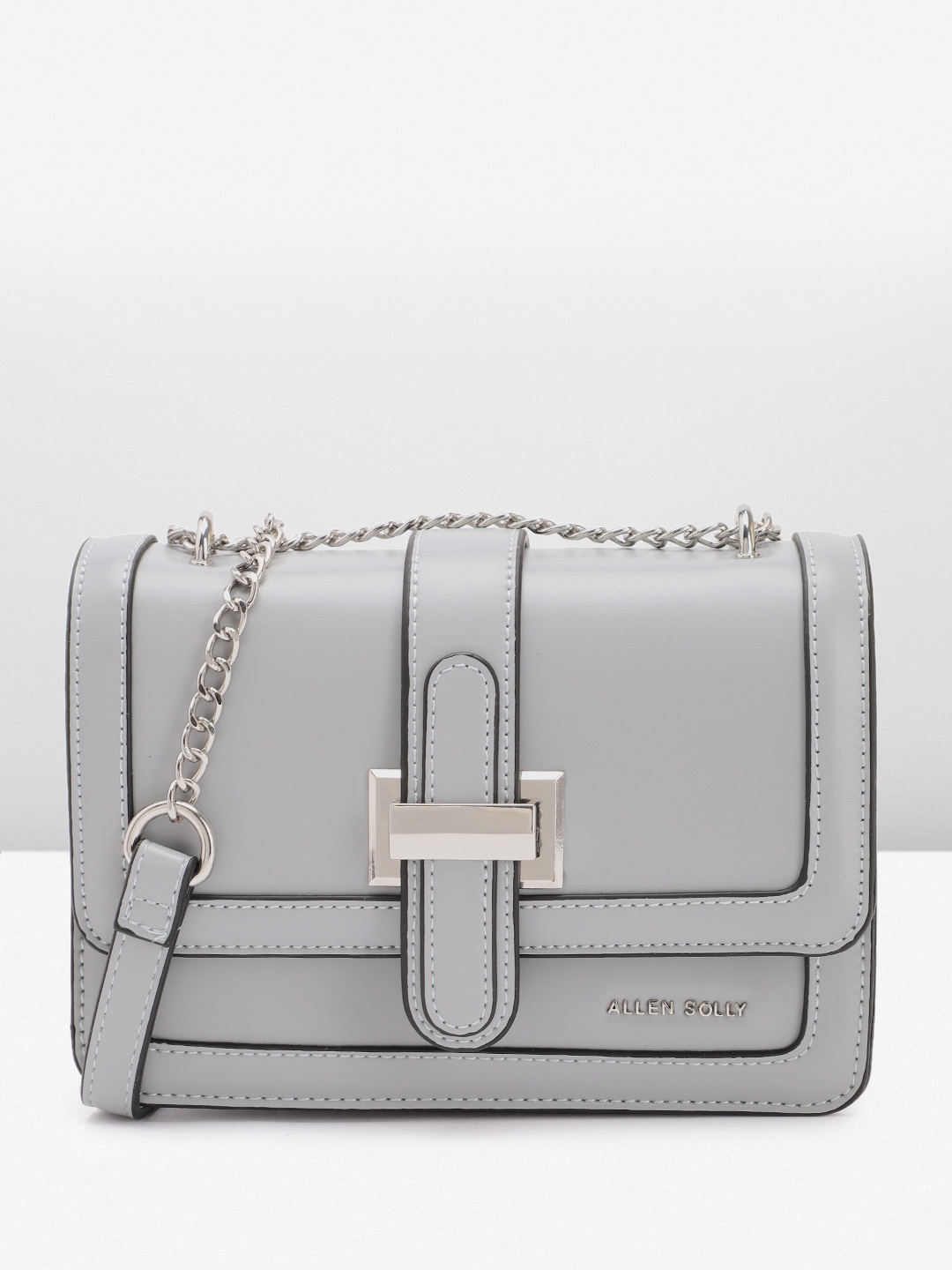 

Allen Solly Structured Sling Bag, Grey