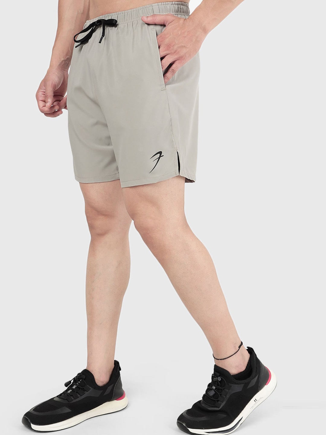 

FUAARK Men Slim Fit Sports Shorts, Beige