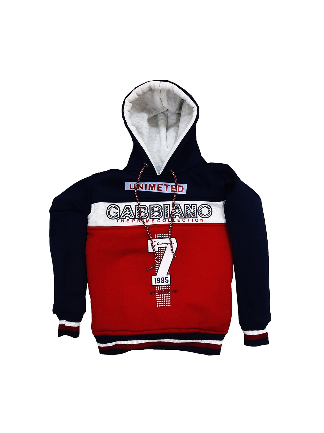 

BAESD Boys Colourblocked Hooded Bomber Jacket, Red