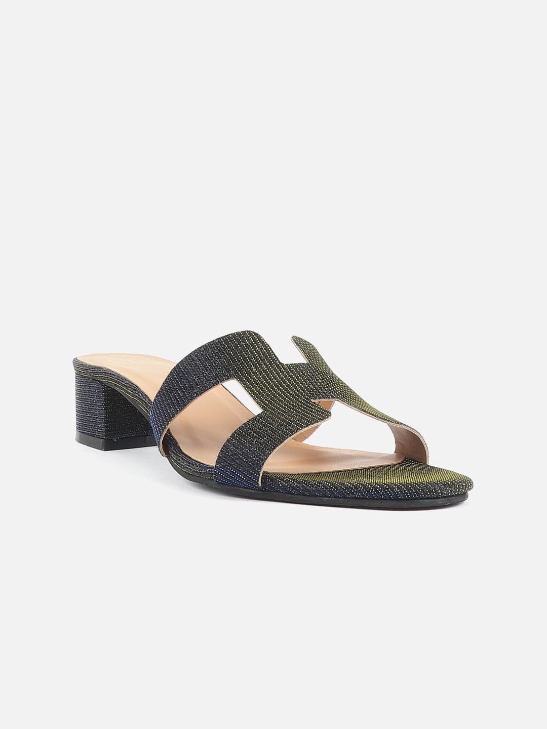 

Carlton London Shimmered Block Heels, Black