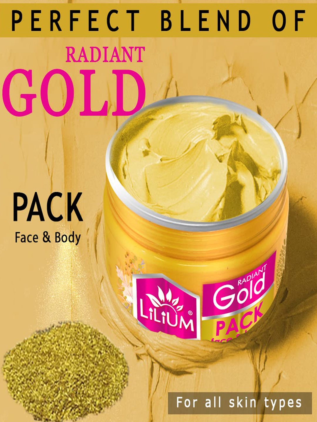 

Lilium Radiant Gold 2-Pcs Face Pack 250 g Each, Na