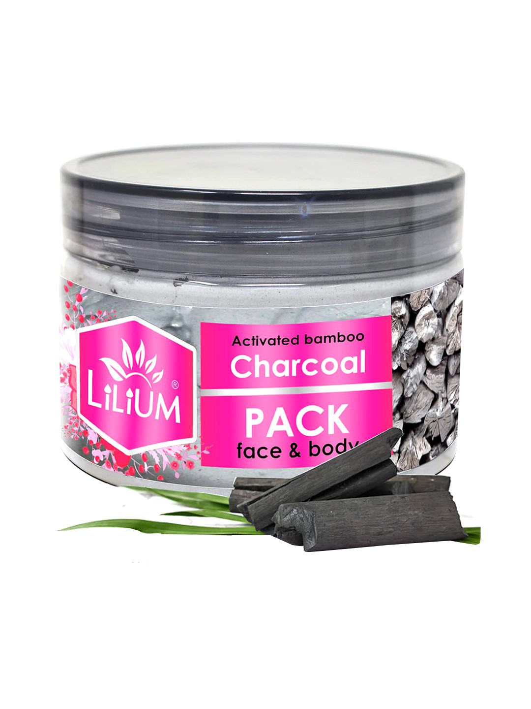 

Lilium 2-Pcs Activated Bamboo Charcoal Face Pack 250g, Grey