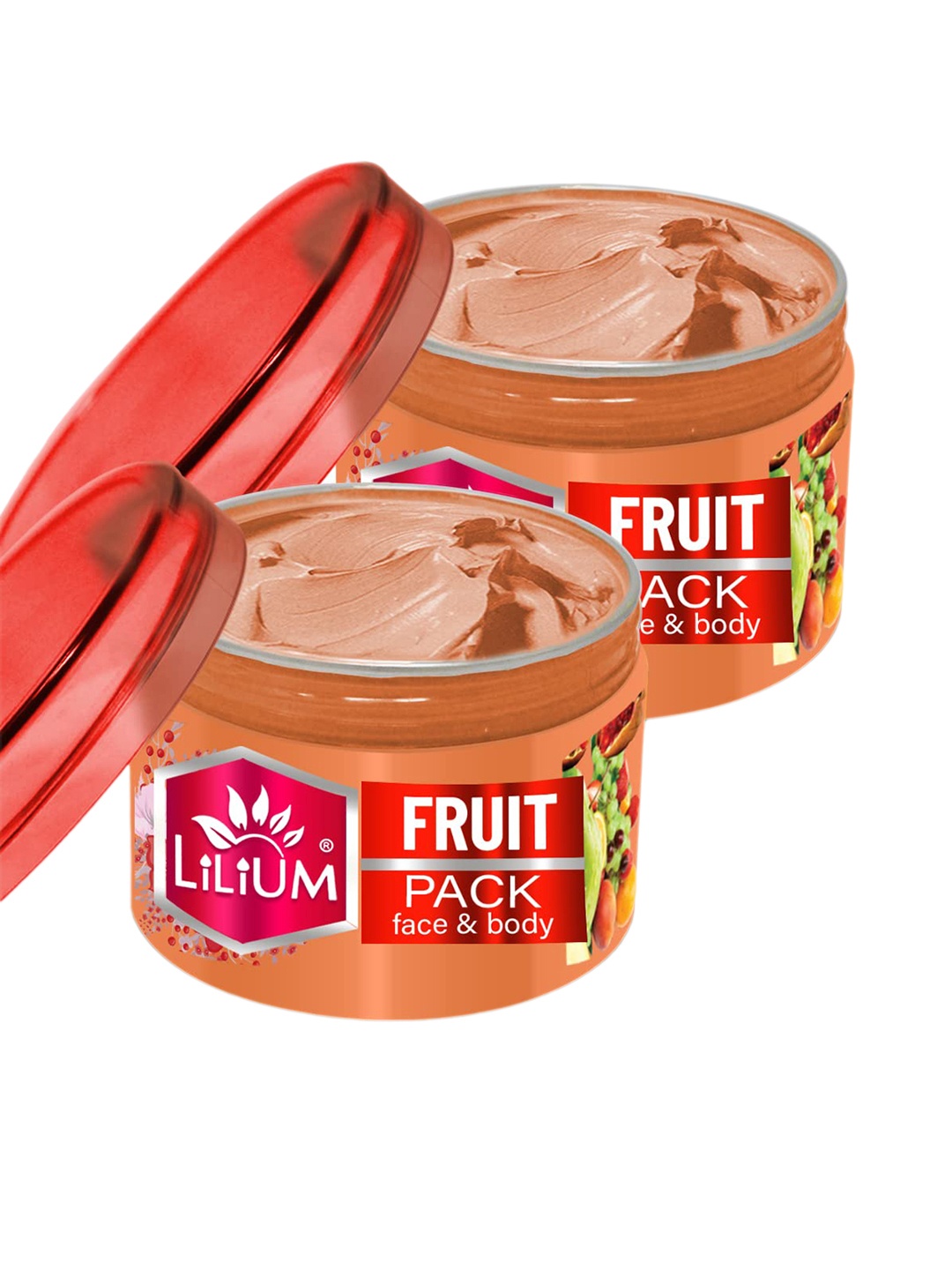 

Lilium 2-Pcs Fruit Face Pack 250g Each, Red