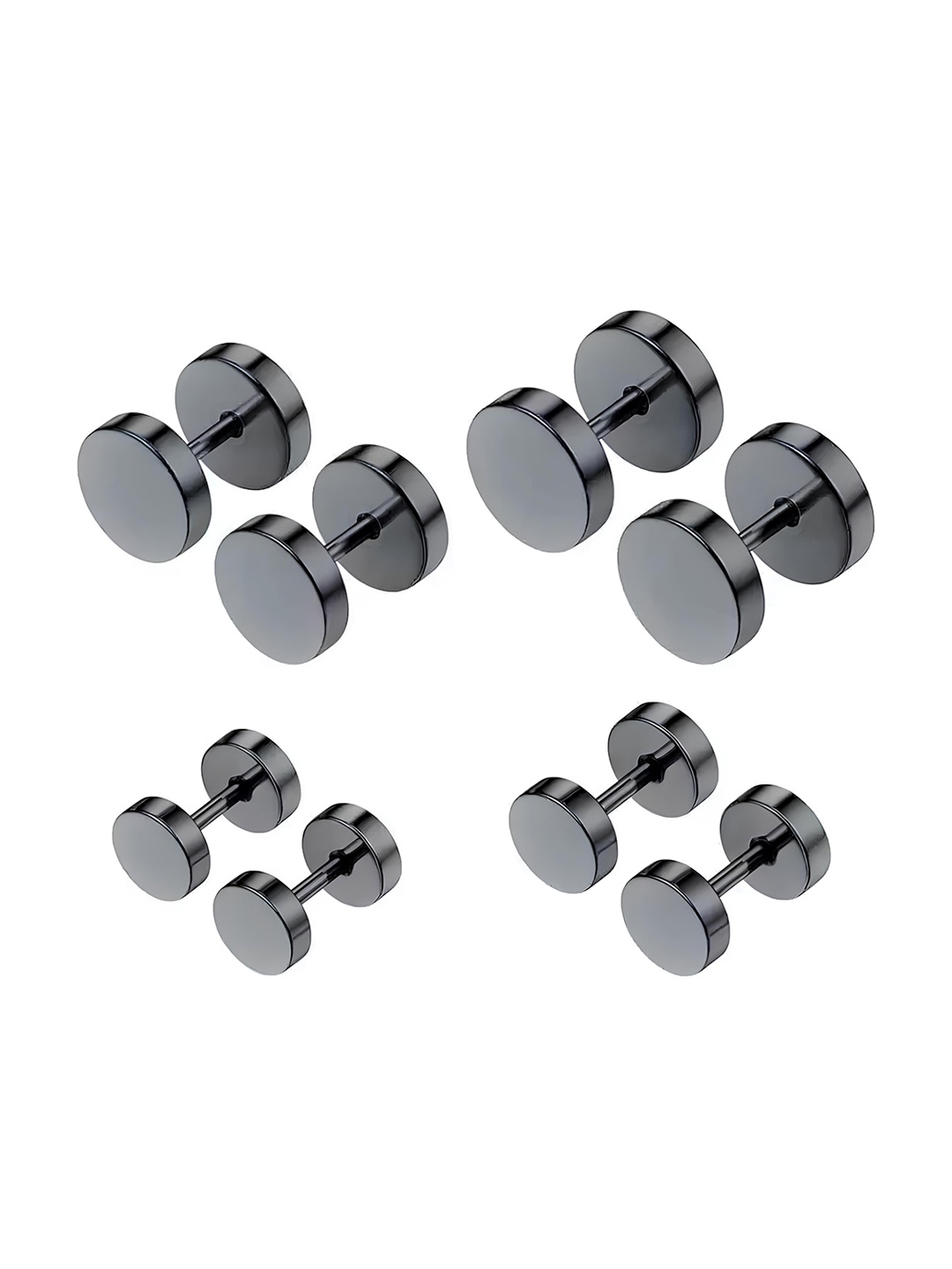 

KARISHMA KREATIONS Set Of 2 Circular Earrings, Black