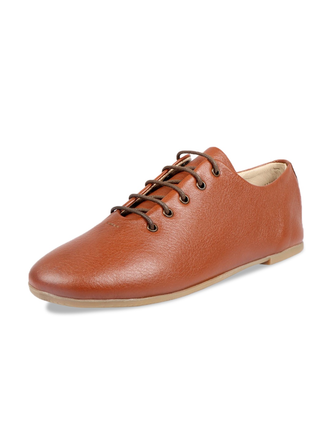 

Hidesign Women Twiggy Leather Oxfords, Tan