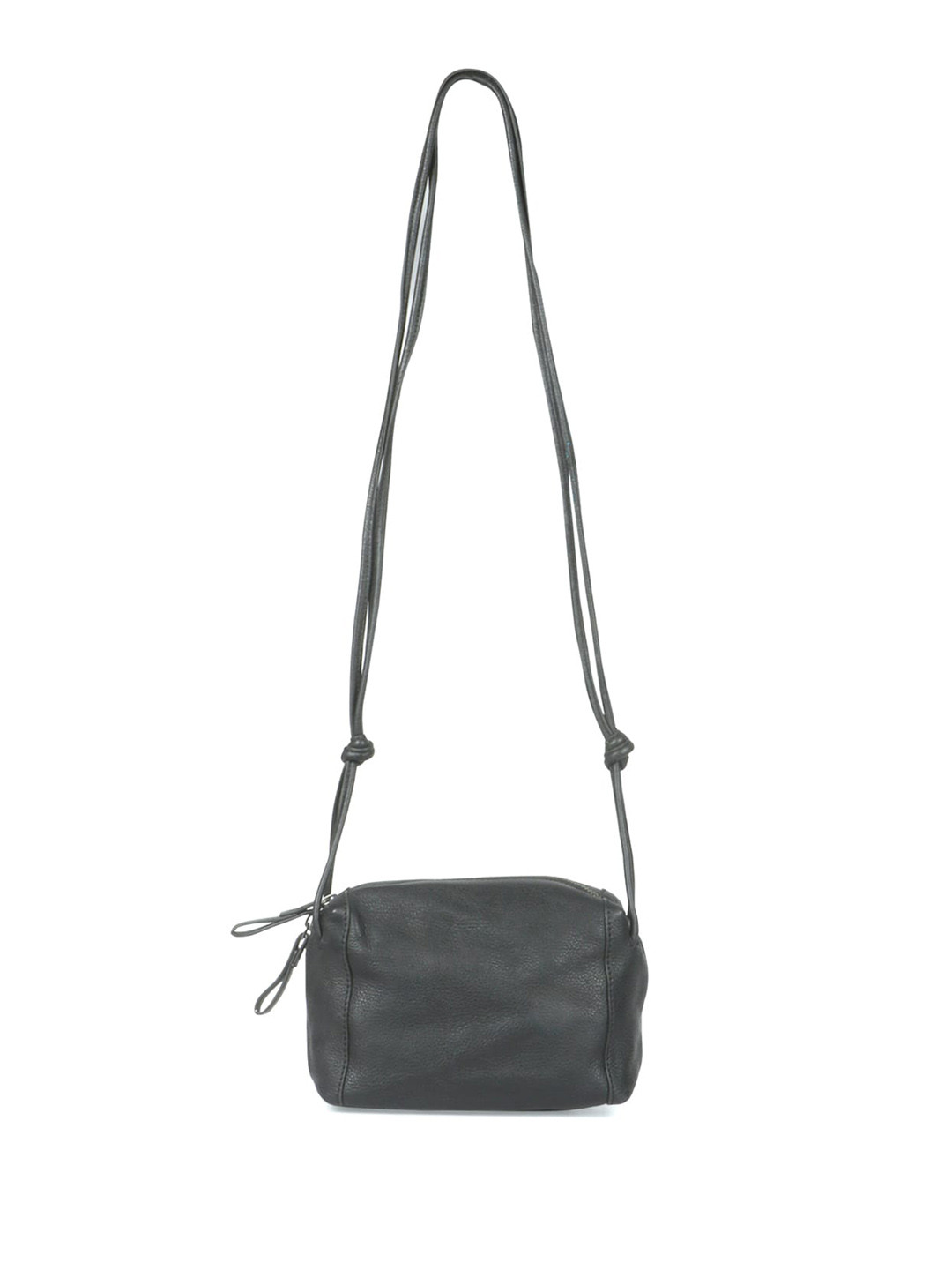 

Saint G Women Textured Leather Structured Sling Bag, Black