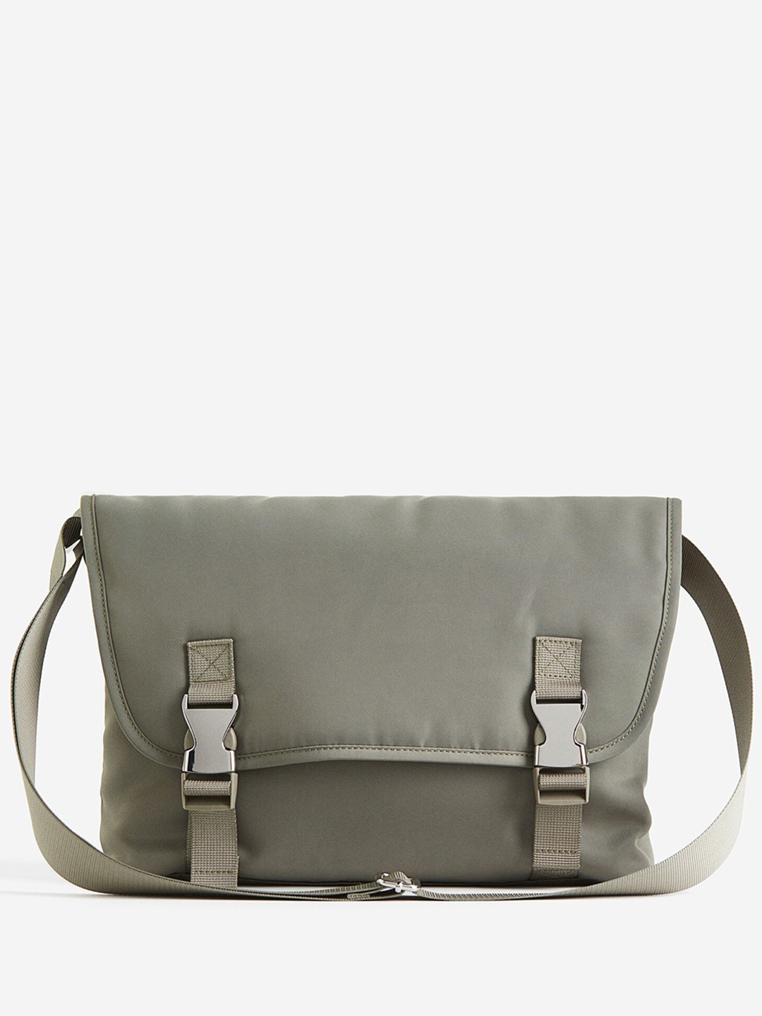 

H&M Nylon Messenger Bag, Green