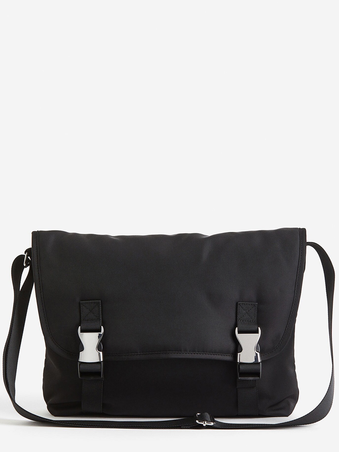 

H&M Nylon Messenger Bag, Black
