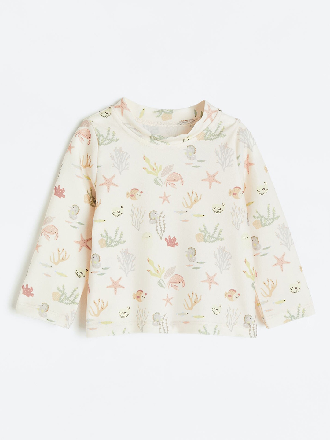 

H&M Boys UPF 50 Swim Top, Off white