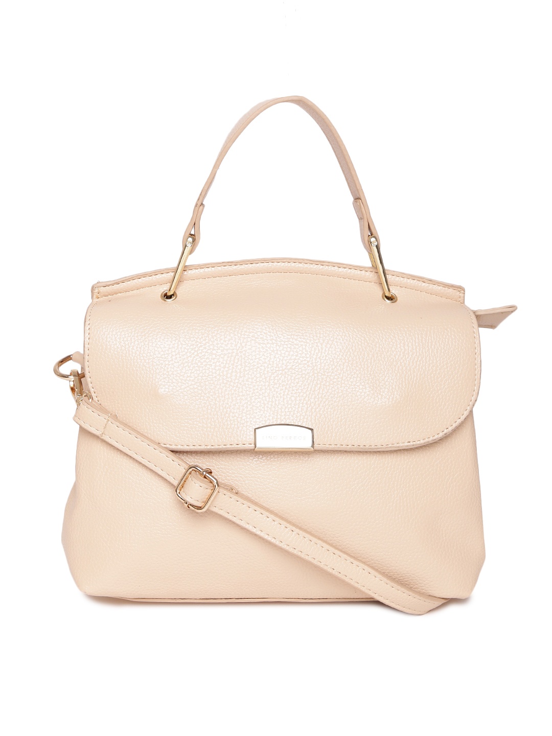 

Lisa Haydon for Lino Perros Beige Solid Satchel with Sling Strap