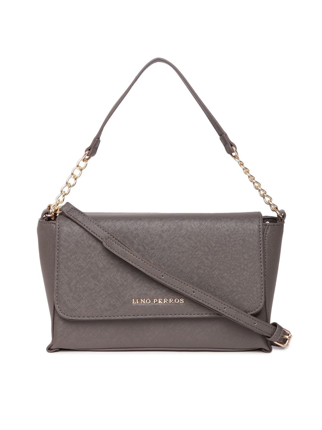 

Lisa Hayden for Lino Perros Taupe Solid Handheld Bag with Sling Strap