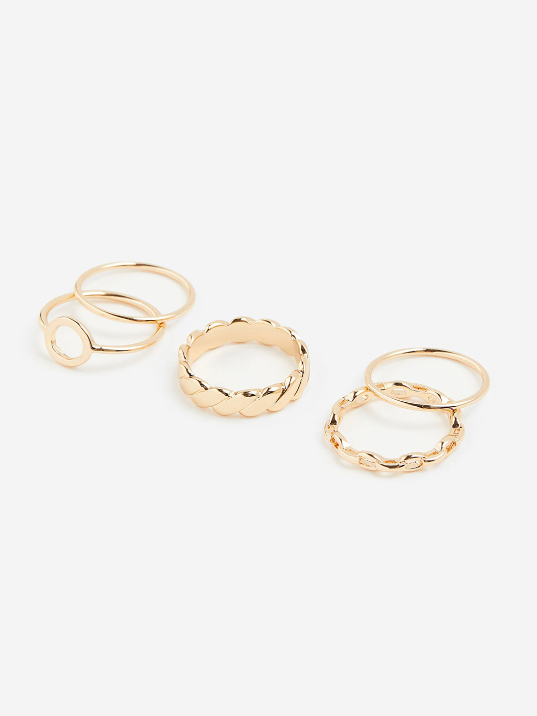 

H&M 5-Pack Rings, Gold