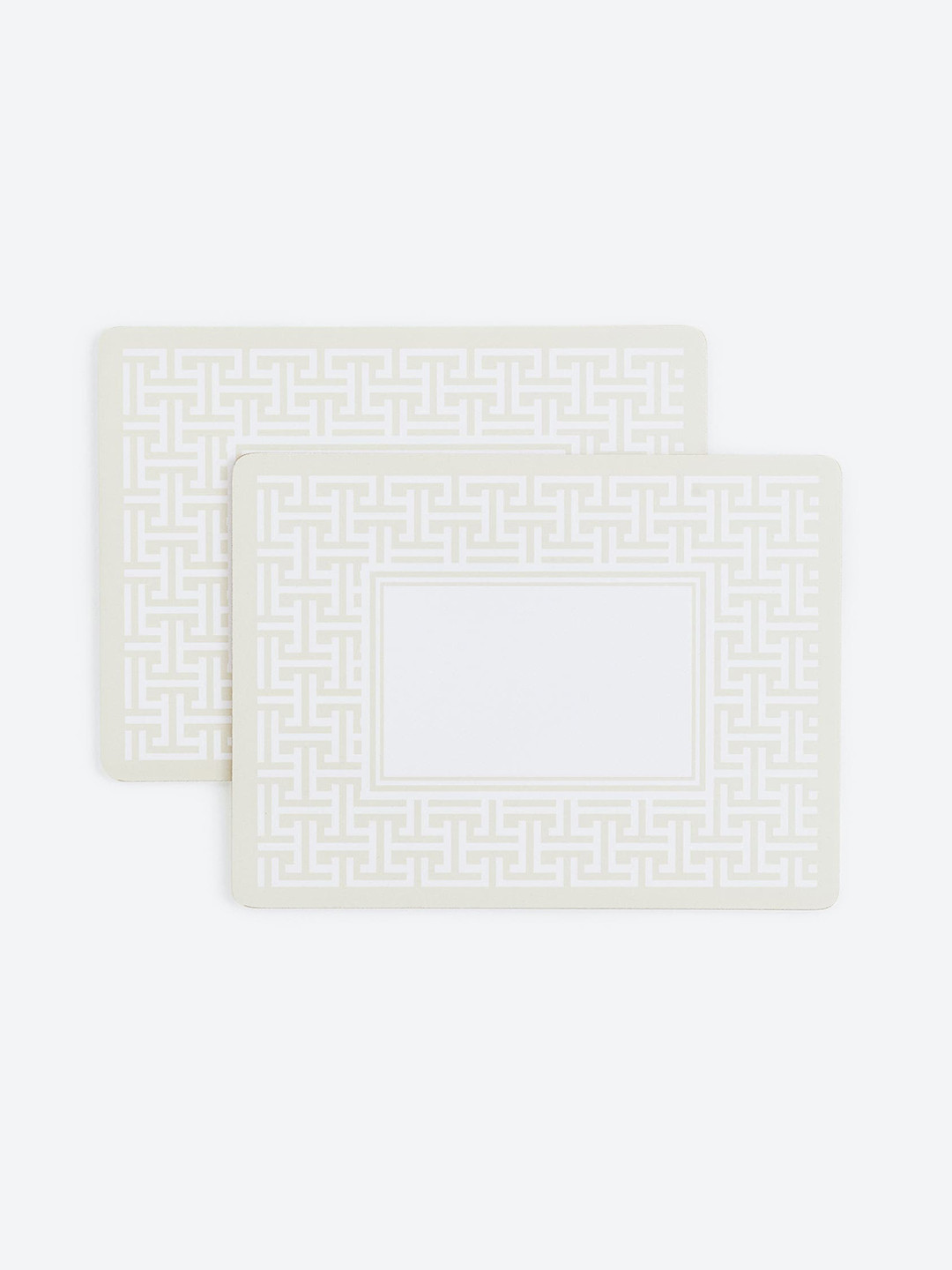 

H&M Beige & White 2-Pack Place Mats