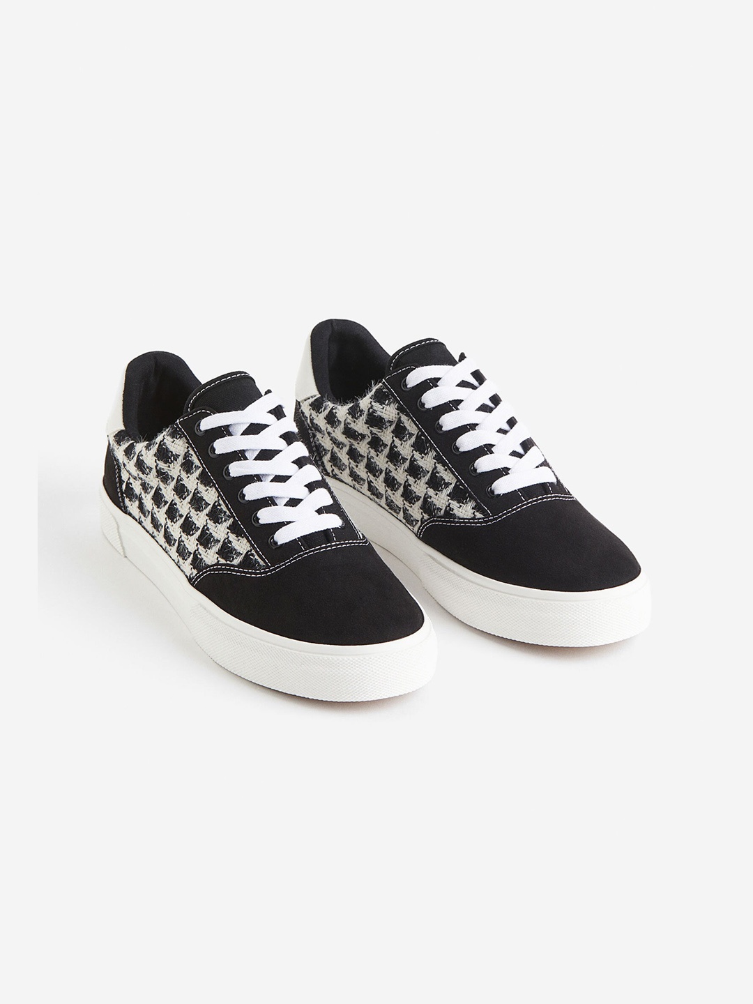 

H&M Women Textured Trainers, Black