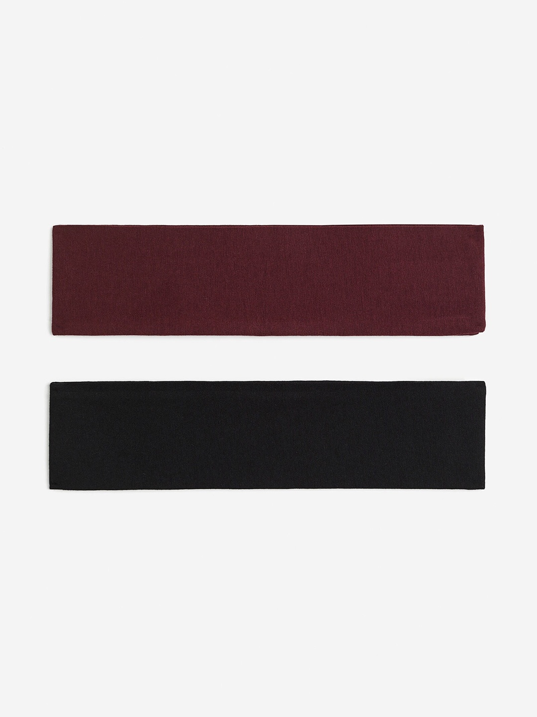 

H&M 2-Pack Jersey Headbands, Maroon
