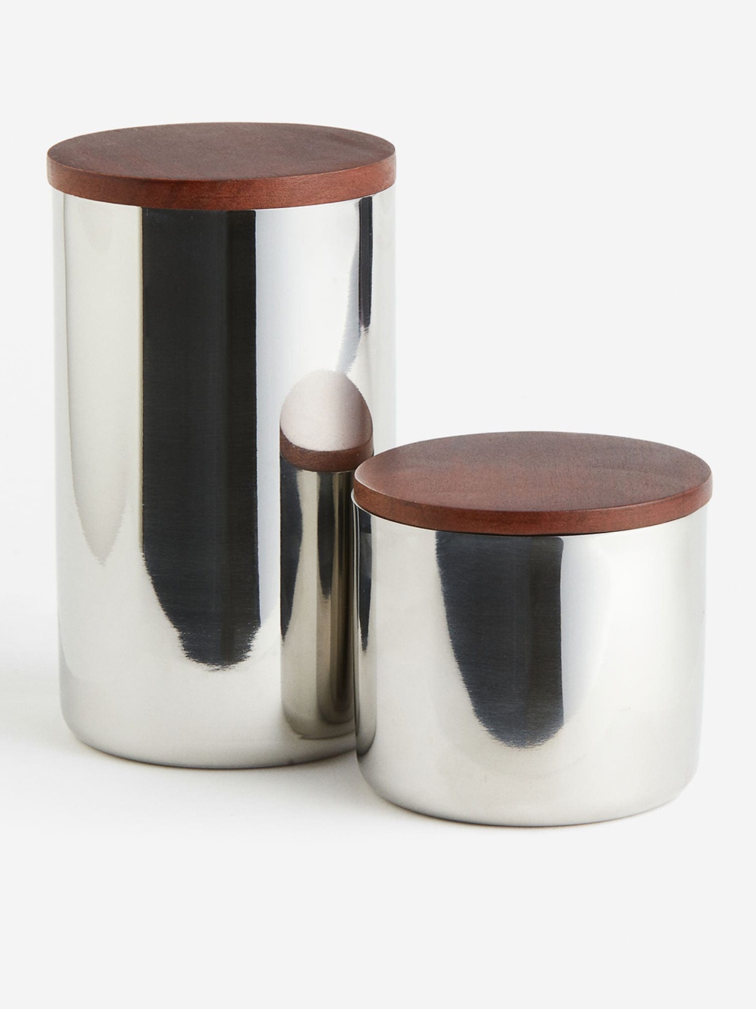 

H&M Silver-Toned Small Metal Jar