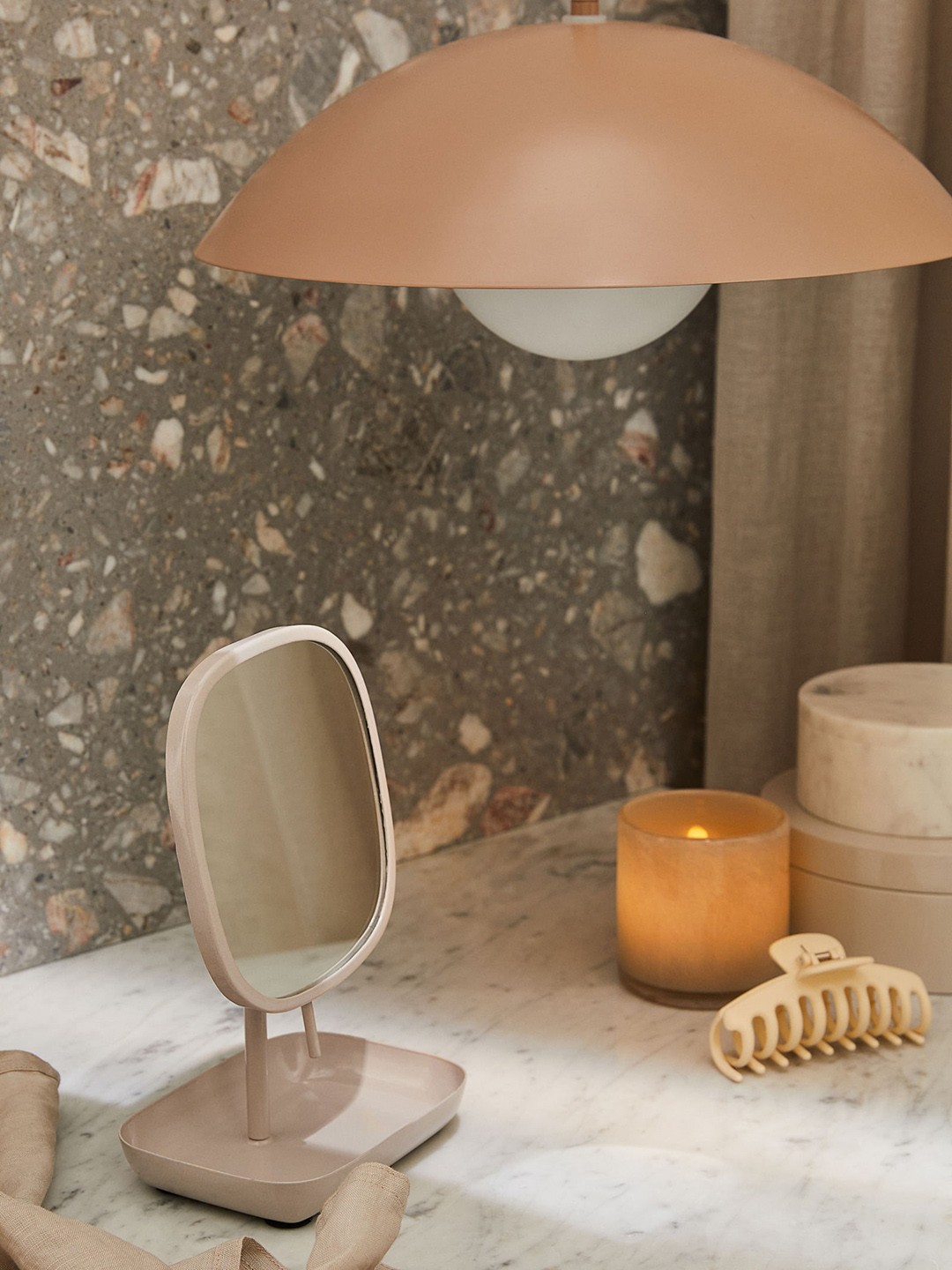 

H&M Beige Table Mirror