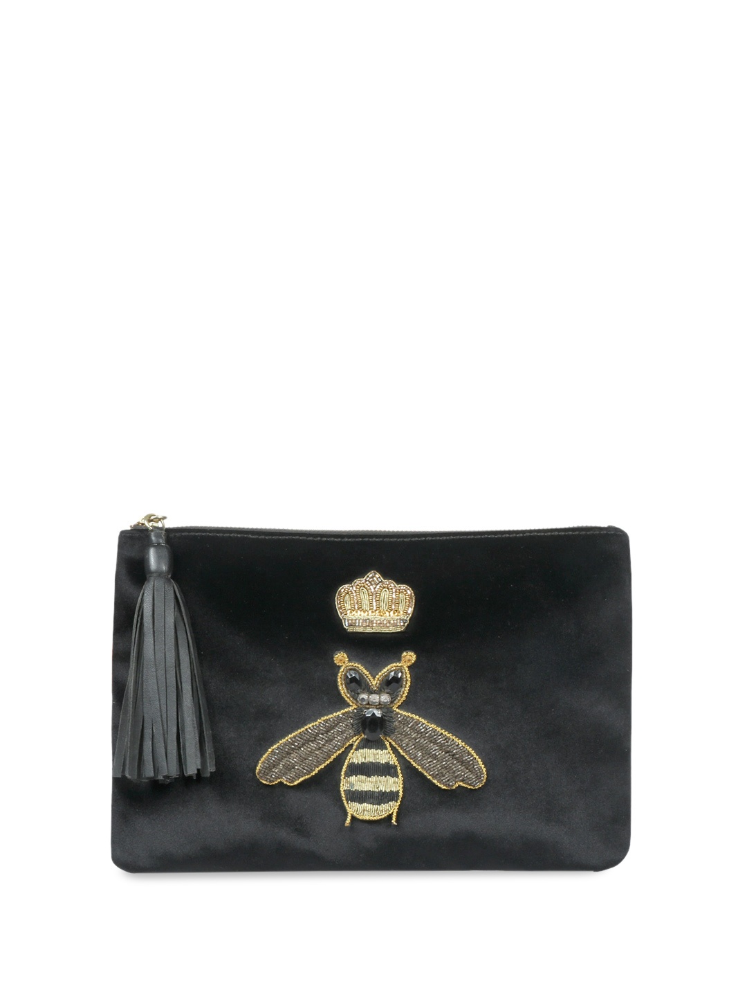 

Favore Leather Structured Satchel, Black