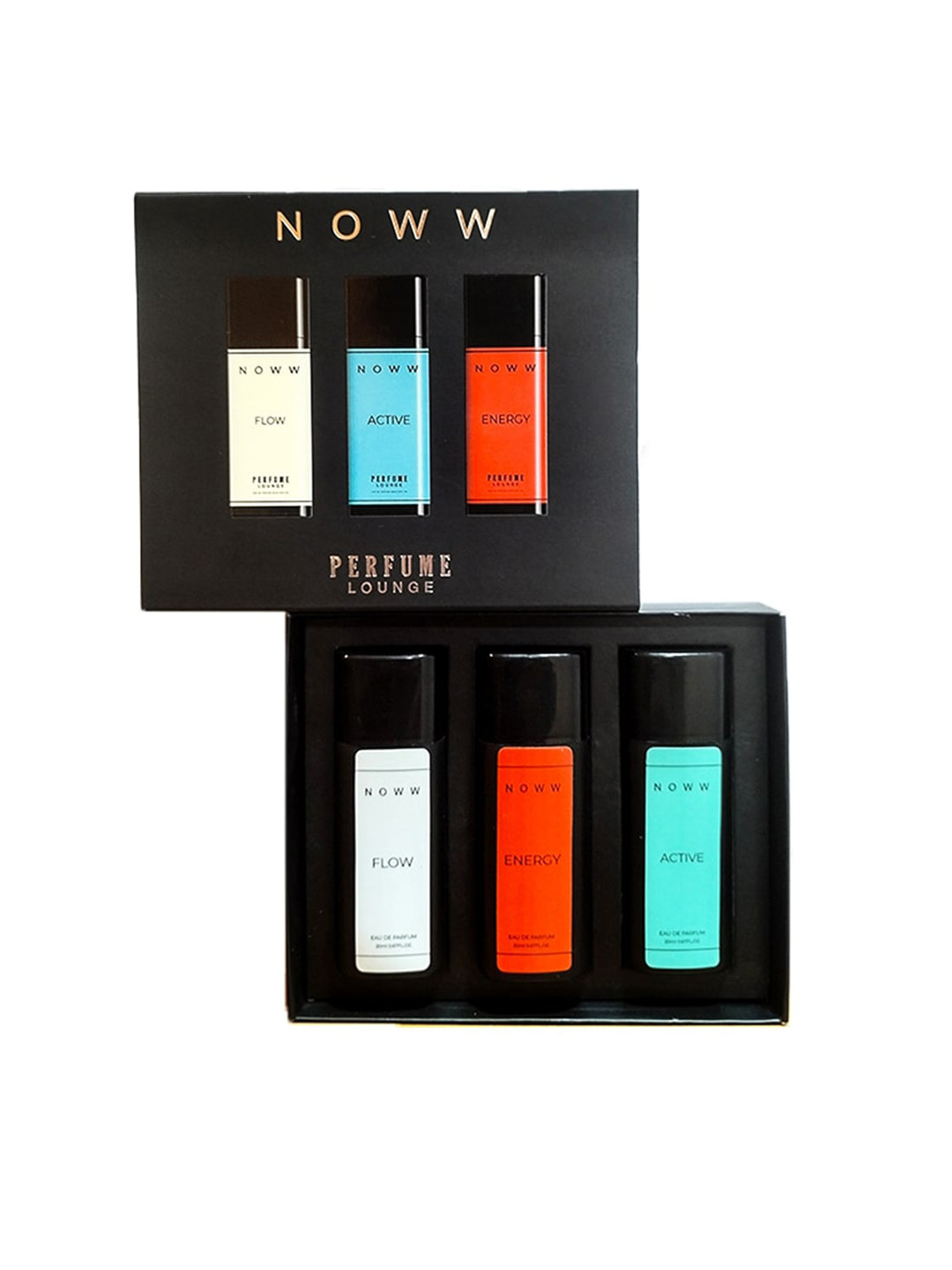 

PERFUME LOUNGE Now 3-Pcs Eau De Parfum Gift Set 20ml Each, Black