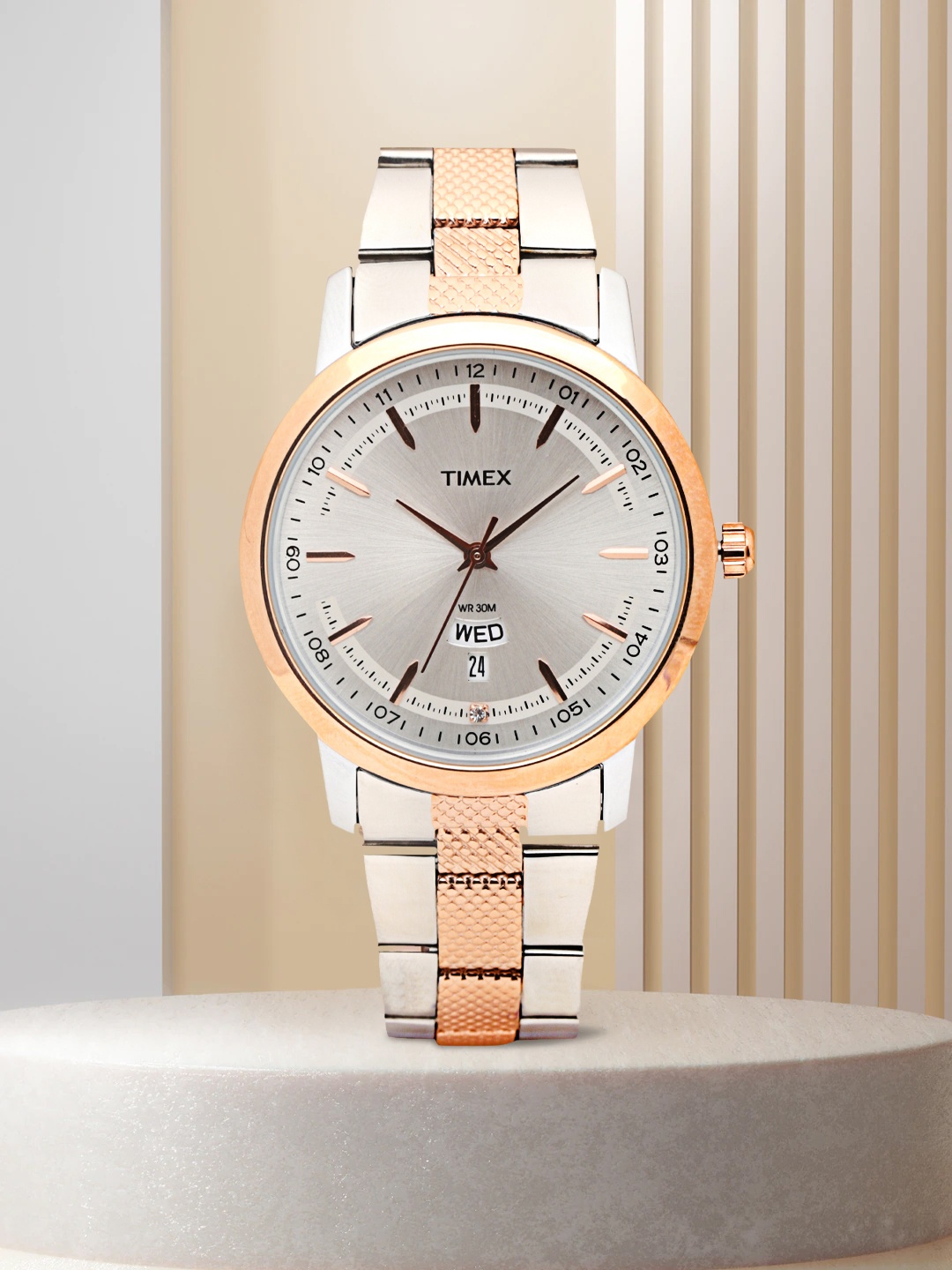 

Timex Men Silver-Toned Analogue Watch - TW000G912